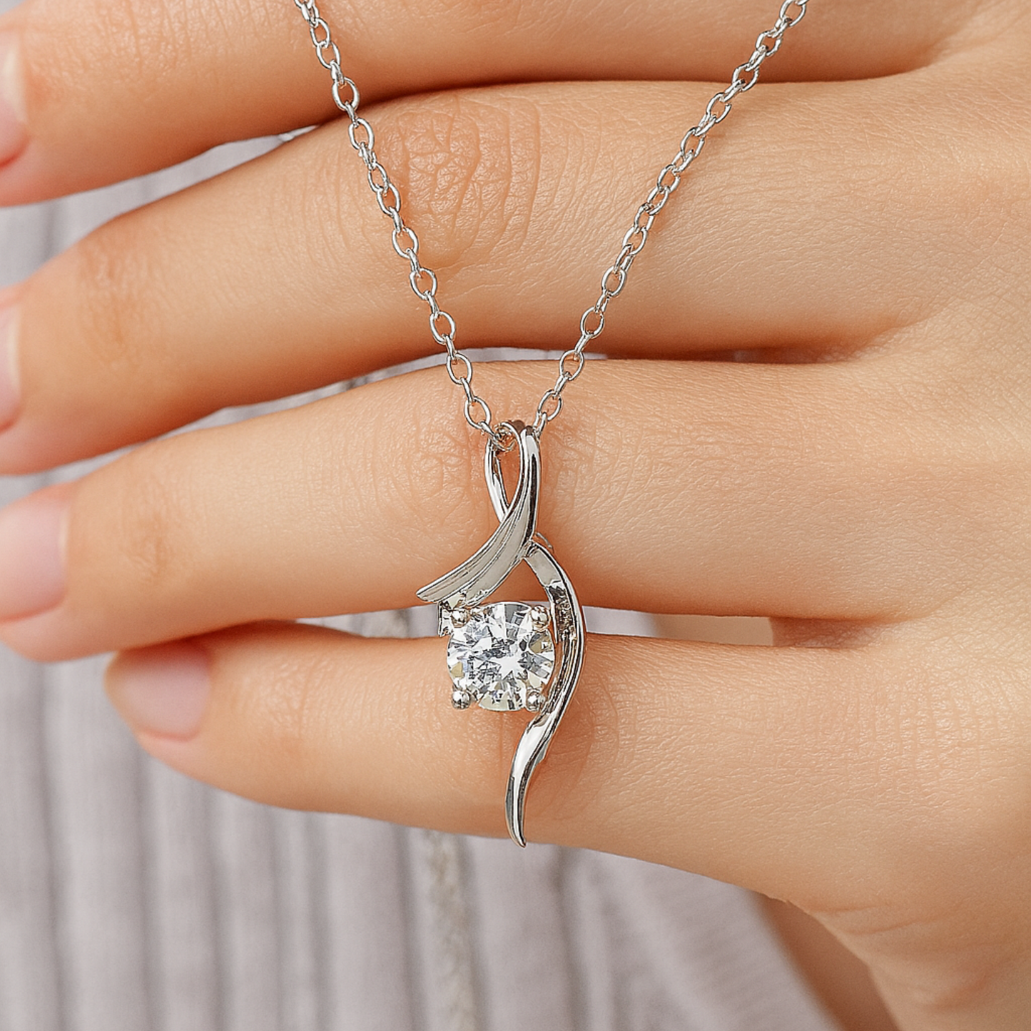 K-Glow S925 Silber Moissanit 1 Karat Kette
