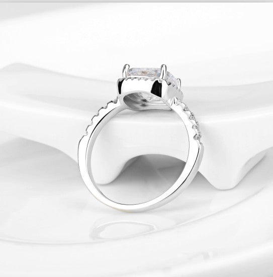 Lumière Moissanit-Ring S925 Silber