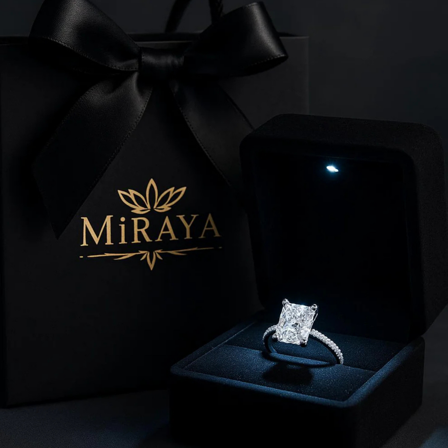 Radiant Halo Ring S925 Silber