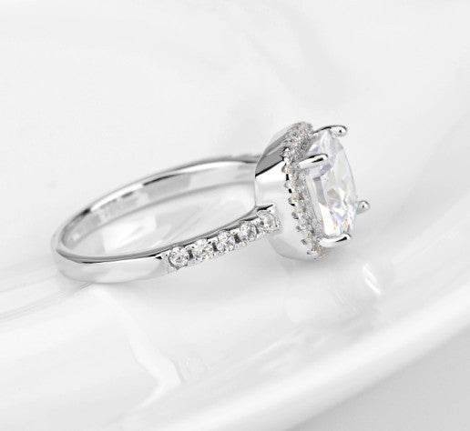 Lumière Moissanit-Ring S925 Silber