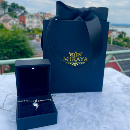 K-Glow S925 Silber Moissanit 1 Karat Kette