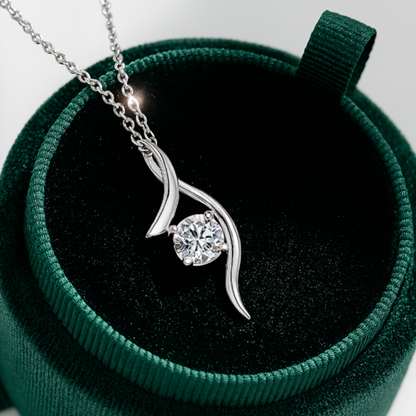 K-Glow S925 Silber Moissanit 1 Karat Kette