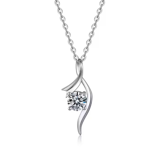 K-Glow S925 Silber Moissanit 1 Karat Kette