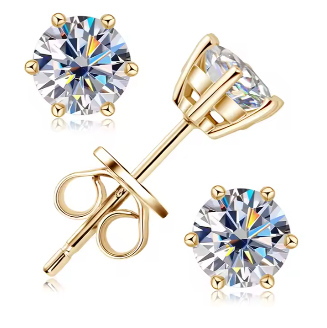 Soléa Moissanite – S925 Ohrstecker