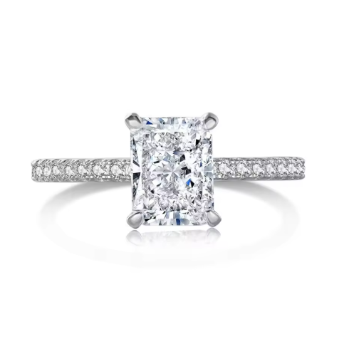 Radiant Halo Ring S925 Silber
